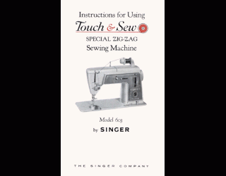 Singer Sewing Machine 603 Insruction Manual